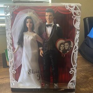 Barbie Elvis and Pricilla dolls